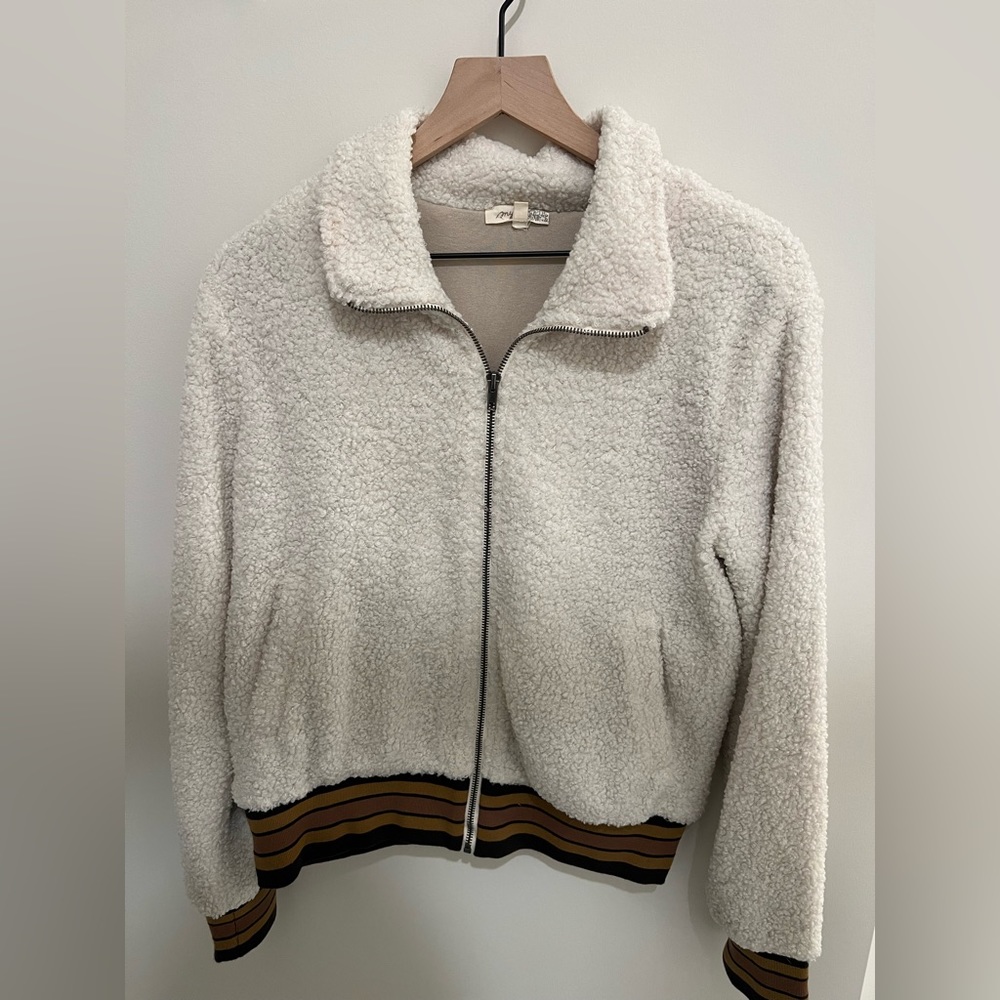 Mystee zip Sherpa jacket